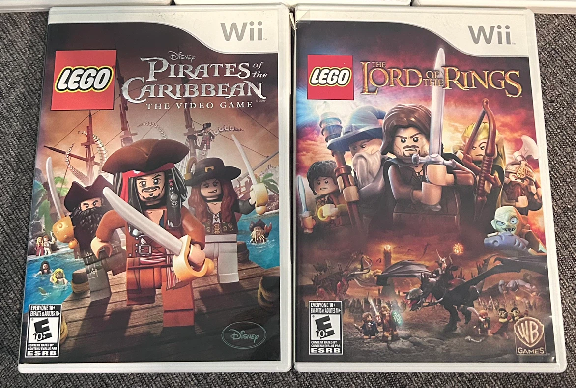 LEGO Wii Video Games (LOTR & Pirates of the Caribbean)