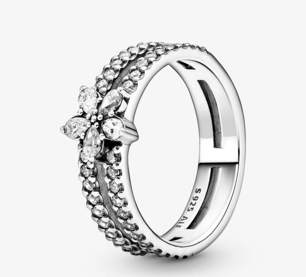Pandora Sparkling snowflake Double Ring 💍 - photo 2