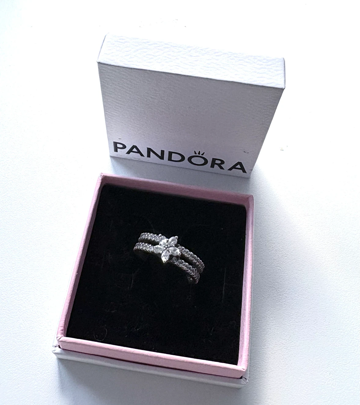 Pandora Sparkling snowflake Double Ring 💍 - photo 3