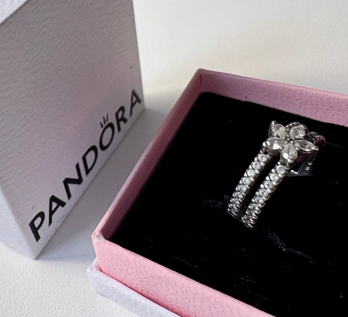 Pandora Sparkling snowflake Double Ring 💍 - photo 4
