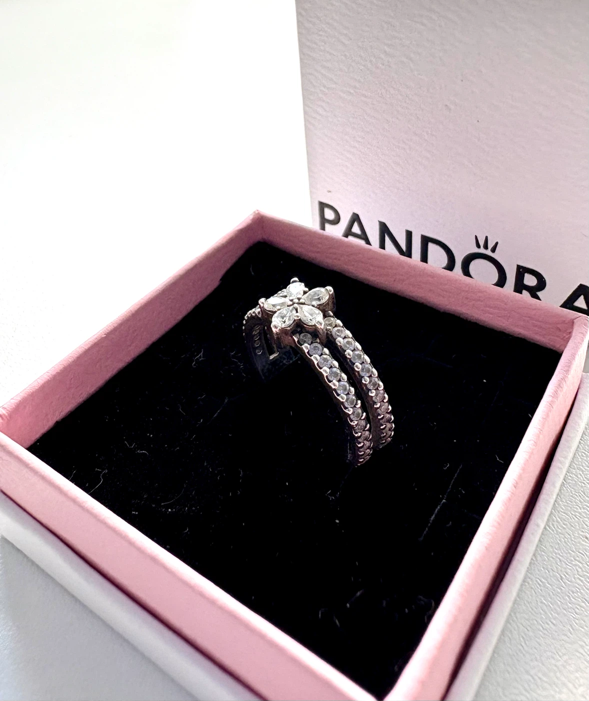 Pandora Sparkling snowflake Double Ring 💍 - photo 5