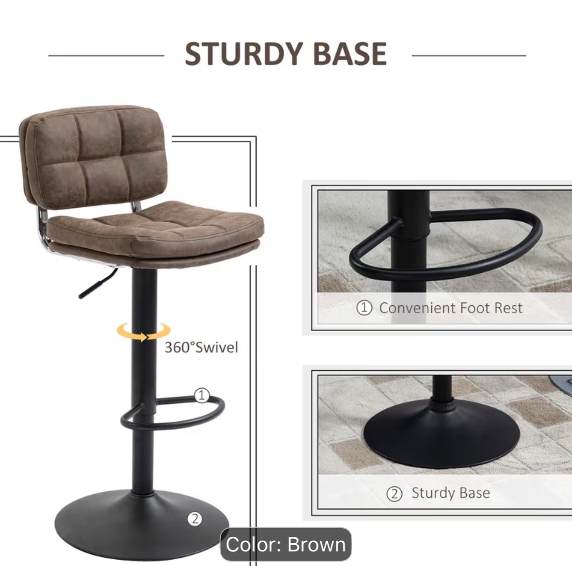 2pc bar stools - photo 5