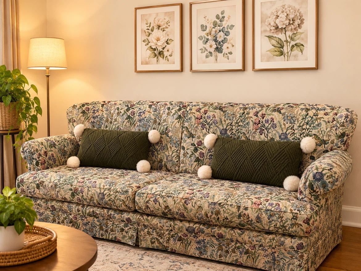 Floral vintage sofa