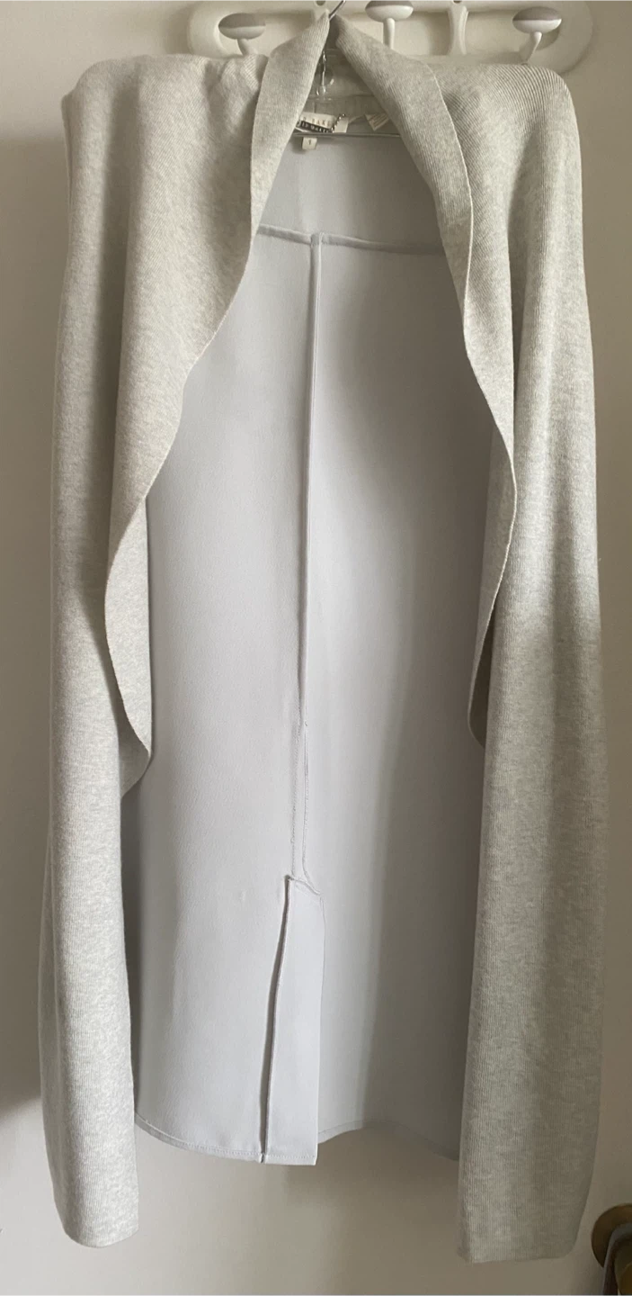 Ted Baker Light Gray Knit Cardigan Vest - photo 2