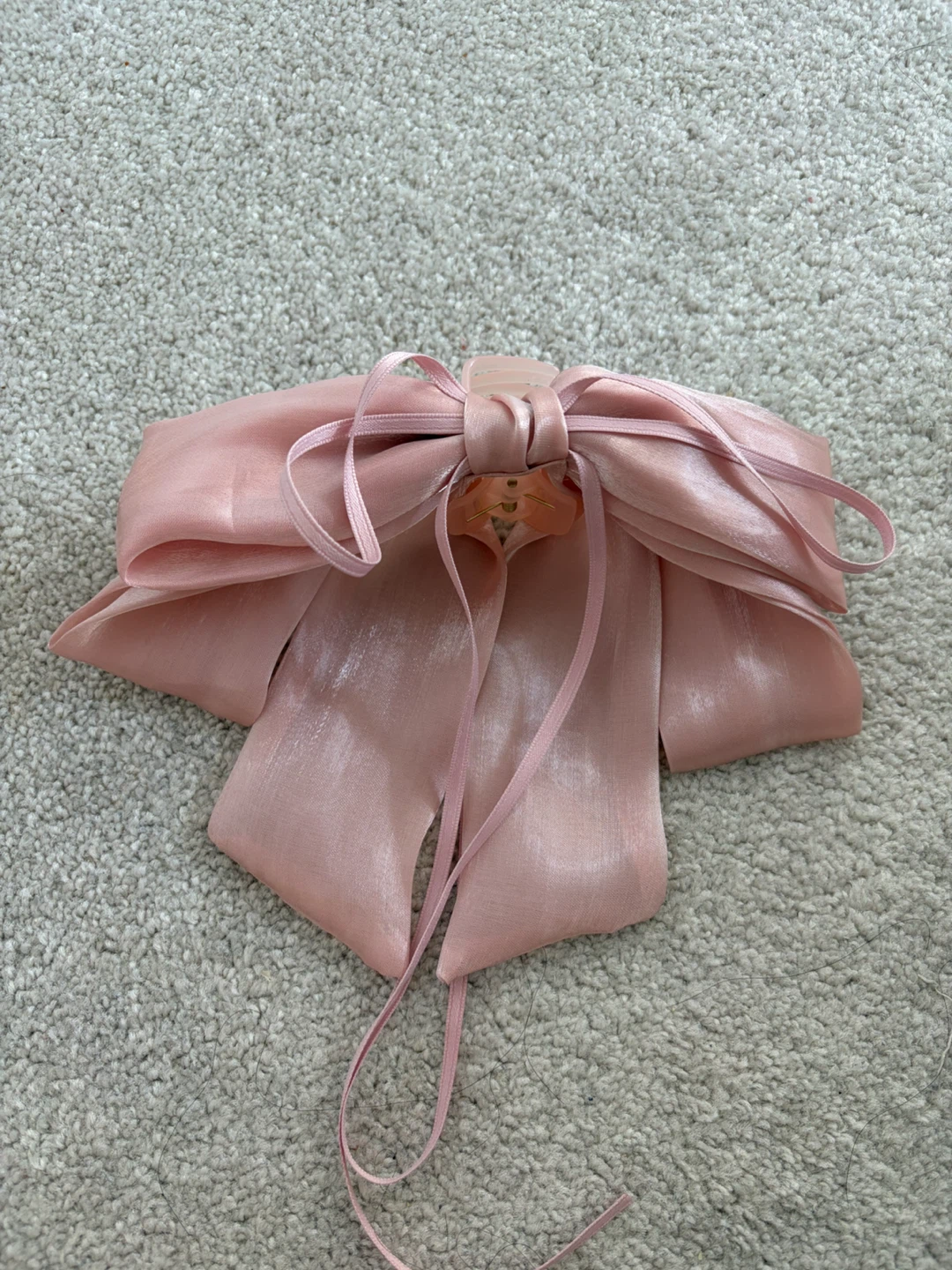 Pink Oversized Bow Hair Clip