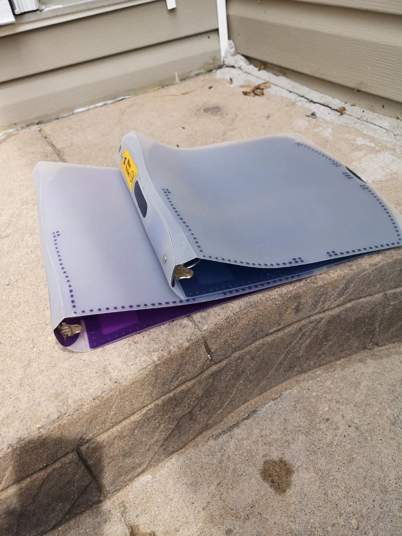 Clear Plastic Binder Folders (2)