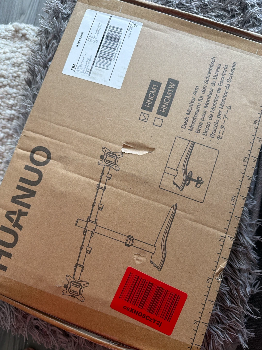 HUANUO HNCM1 Dual Monitor Stand – Brand New