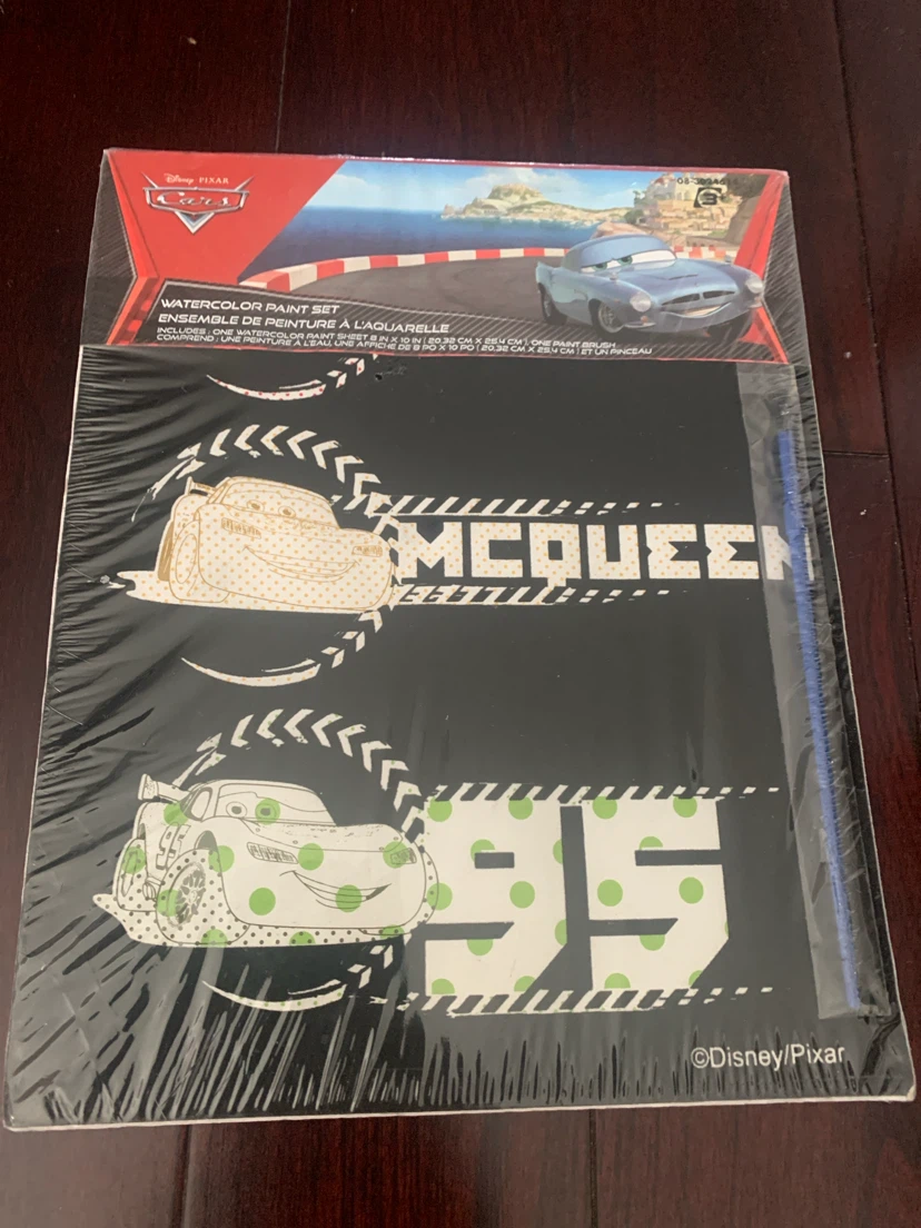 New Disney Pixar Cars Watercolor Paint Set