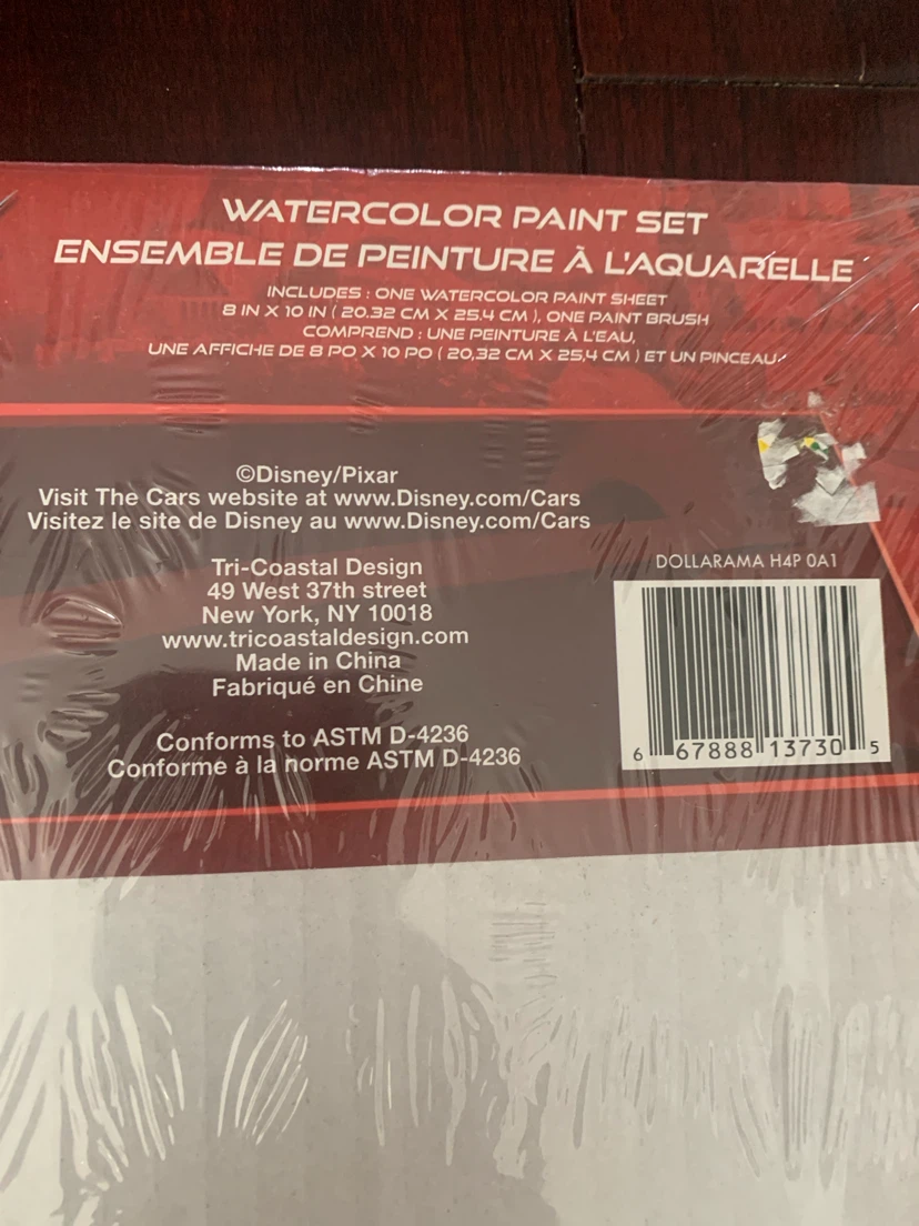 New Disney Pixar Cars Watercolor Paint Set - photo 2