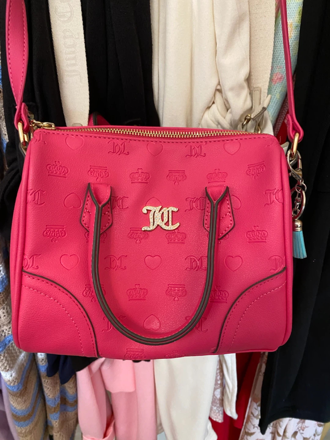 Juicy Couture Pink Embossed Handbag