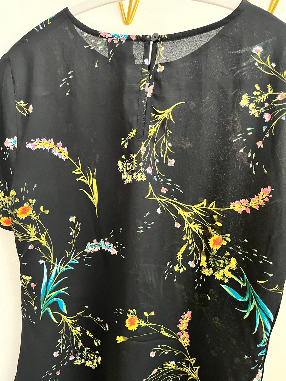 Worthington Women's Black Floral Print Blouse Size Small - photo 3