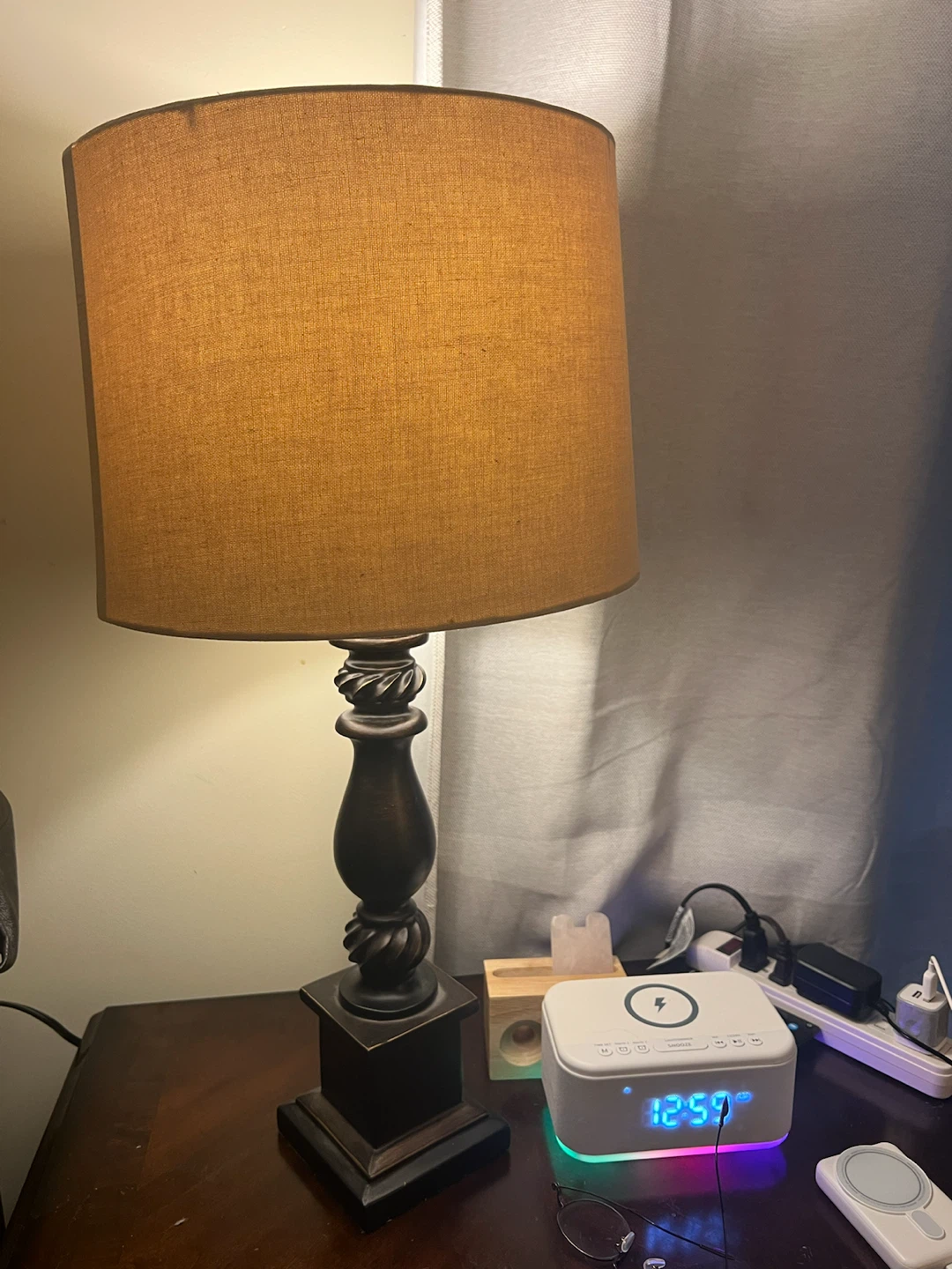 Table Lamp with Fabric Shade