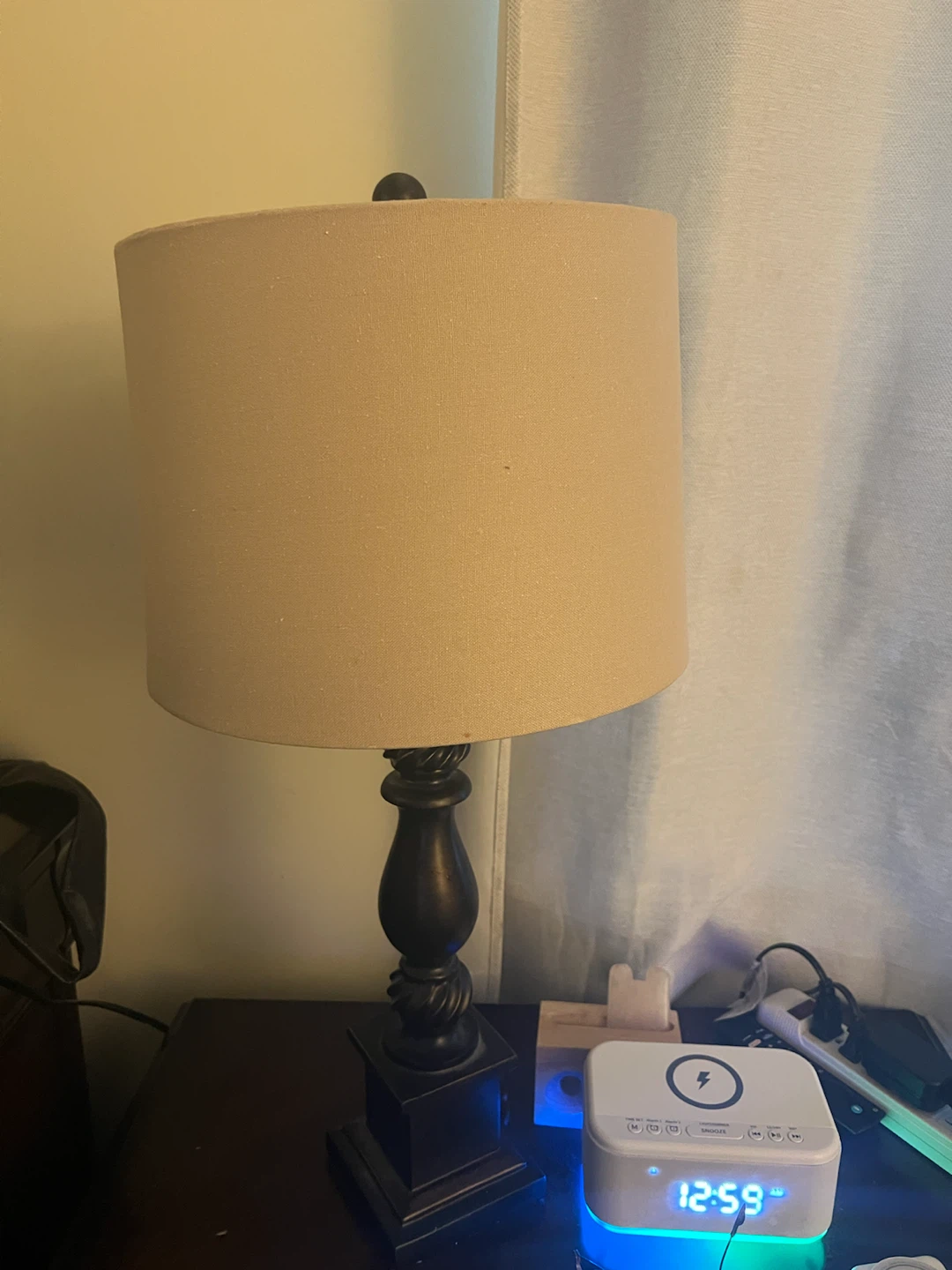 Table Lamp with Fabric Shade - photo 2