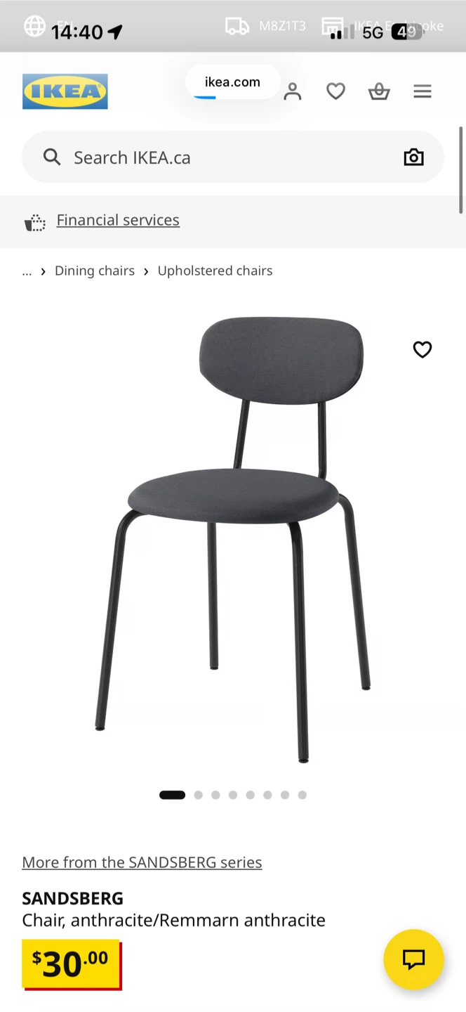 IKEA SANDSBERG Upholstered Chairs (Set of 4) - photo 3