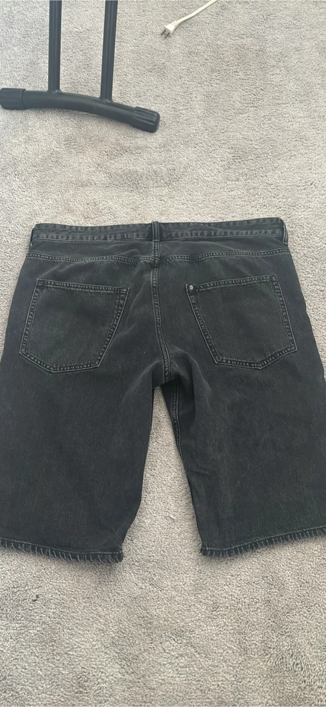 Black Denim Shorts