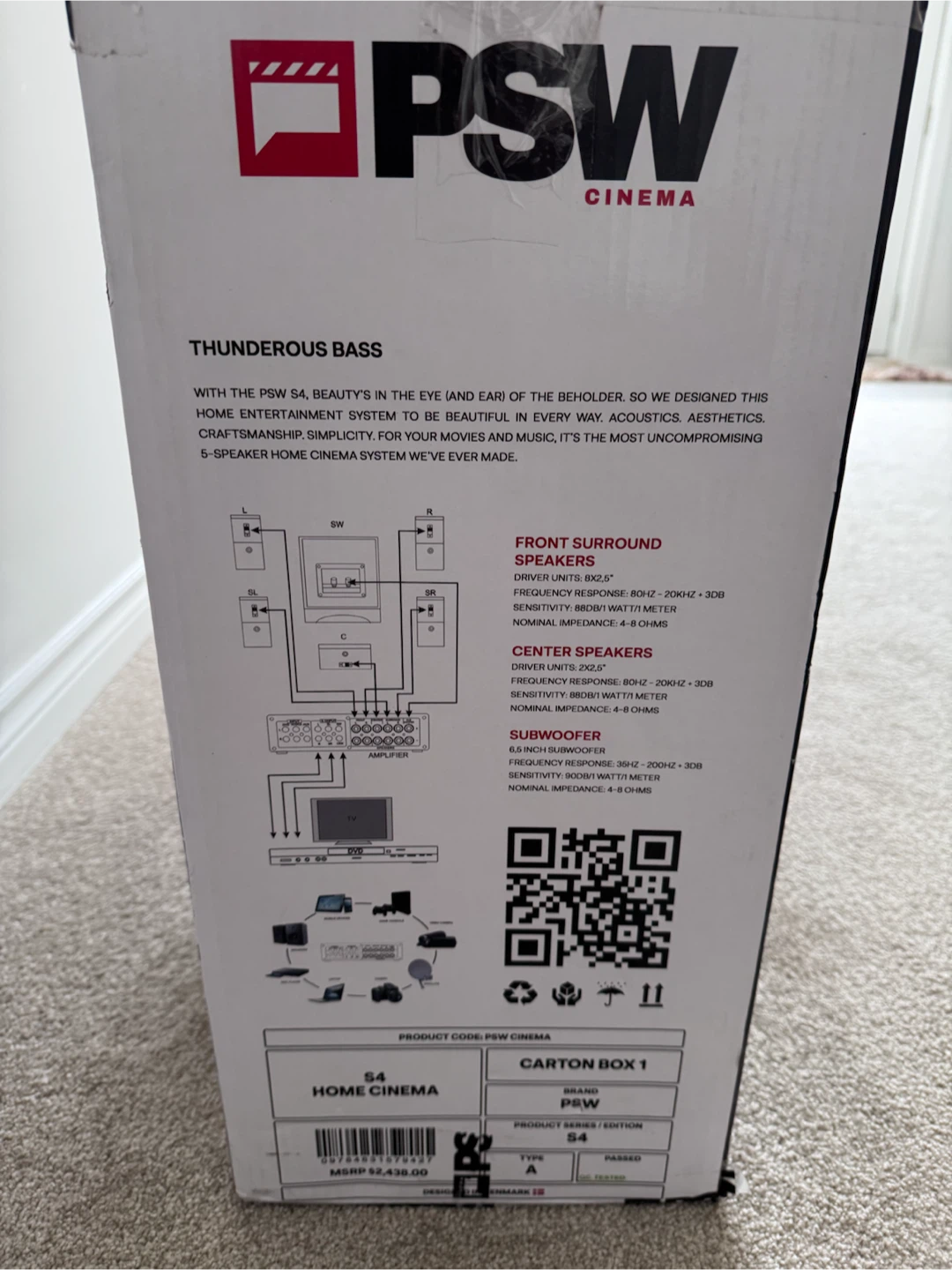 PSW S4 5.1 HD Home Theater System - photo 3