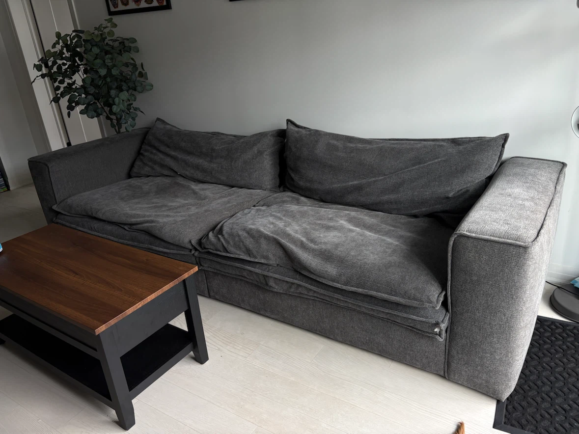 Dark Grey Structube Sofa