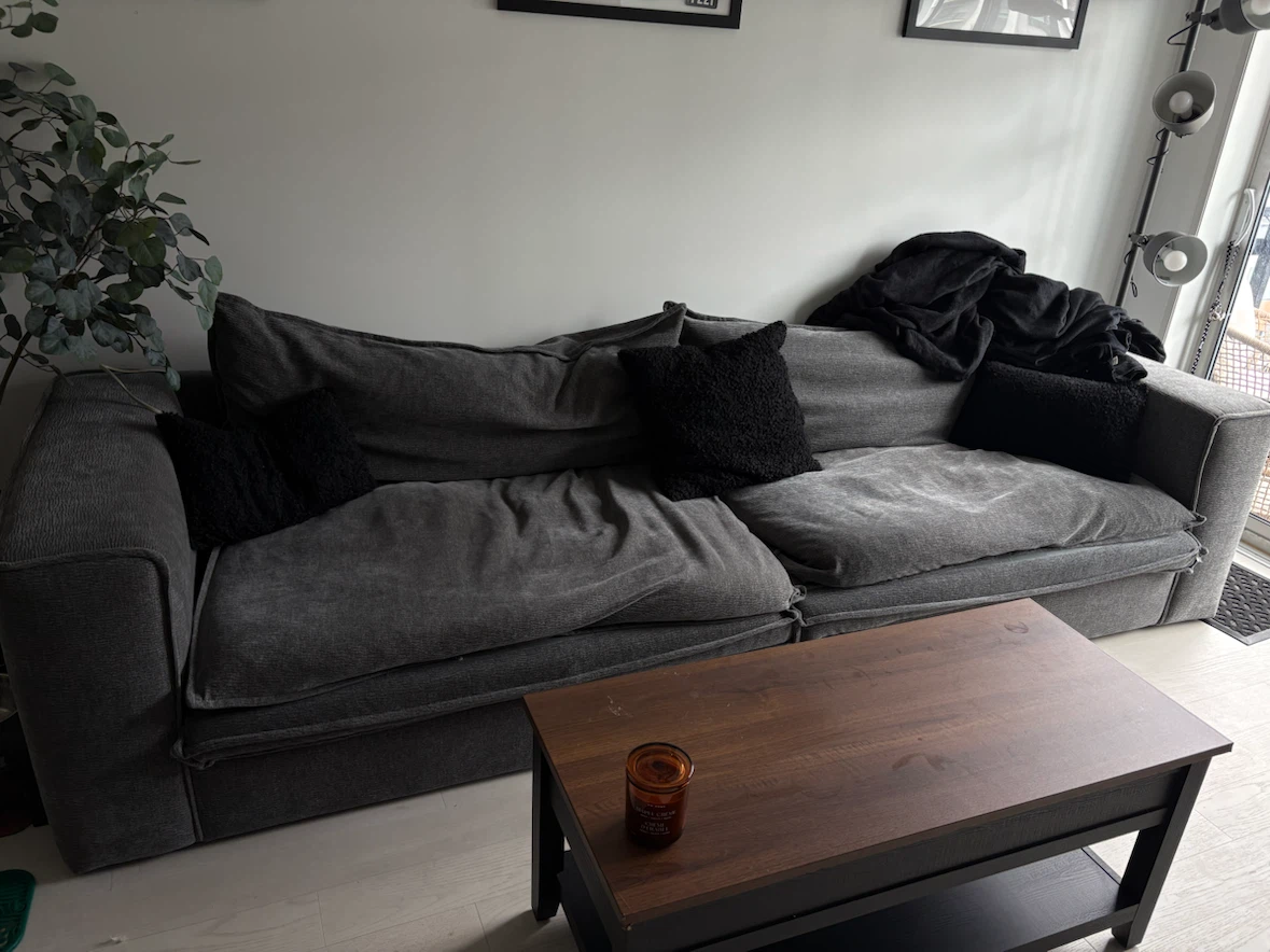 Dark Grey Structube Sofa - photo 2