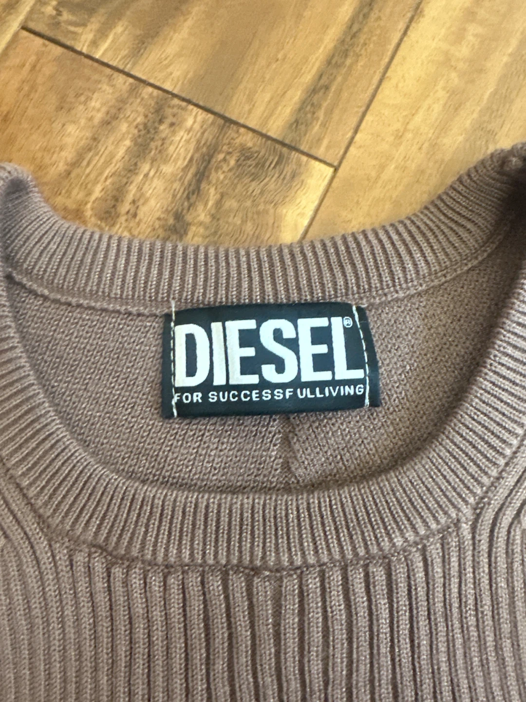 Diesel Ribbed Tank Top with Logo - photo 2