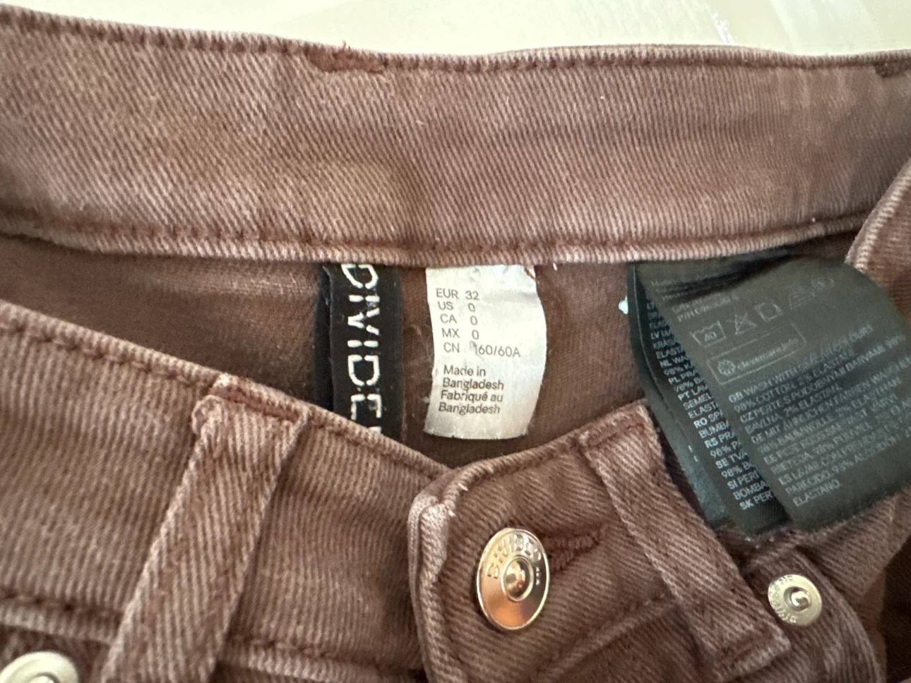 Divided Wide Leg Jeans - Brown - photo 2