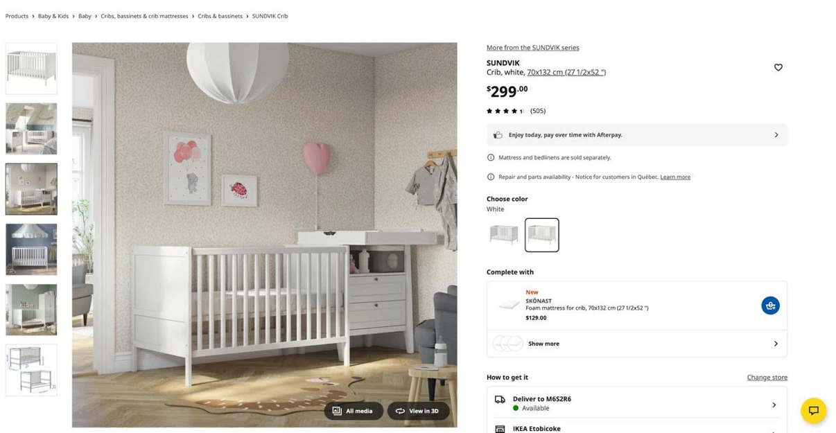 IKEA SUNDVIK Crib - photo 2