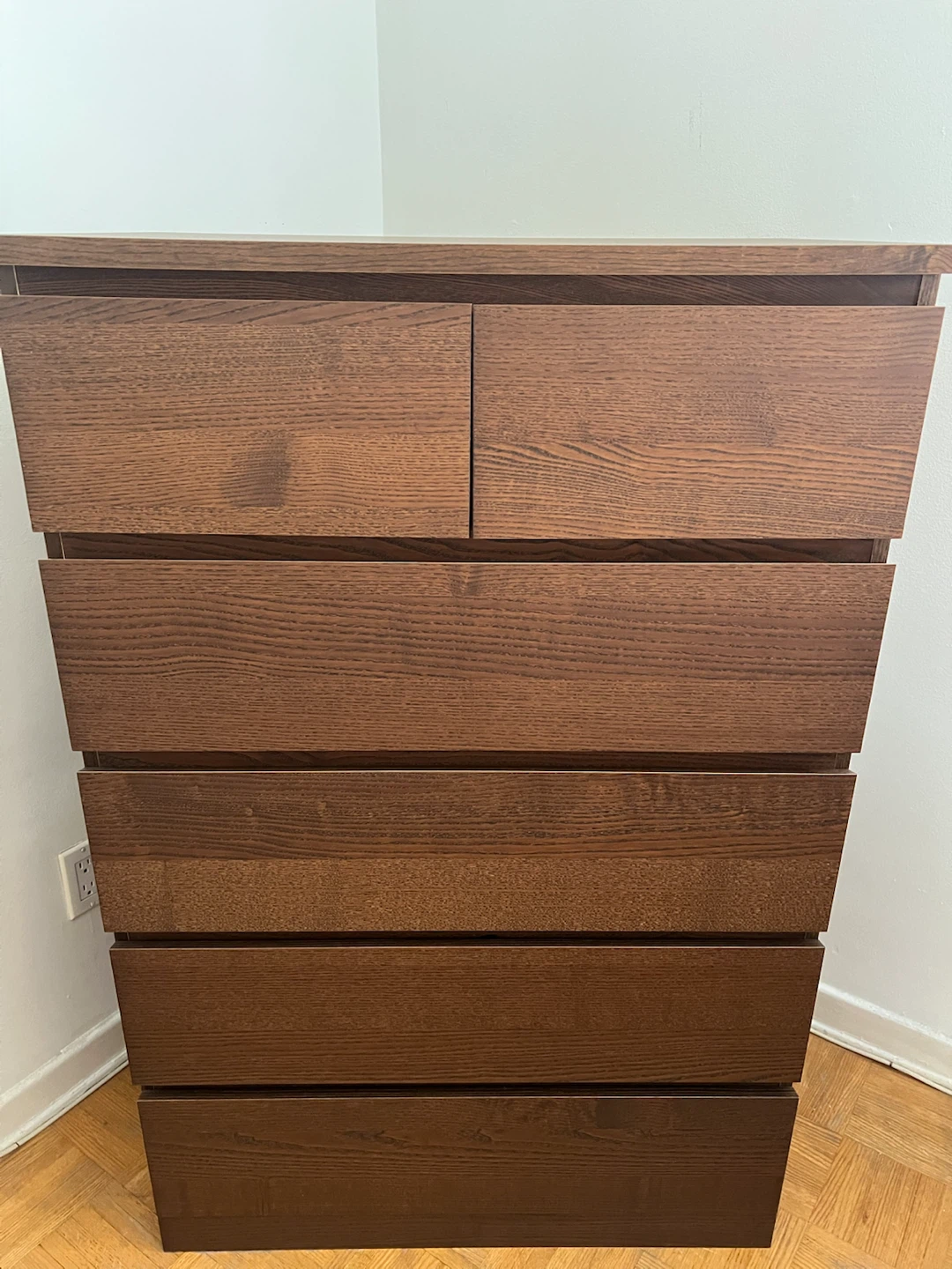 IKEA MALM 6-Drawer Dressers – Brown – $150 Each – 2 Available