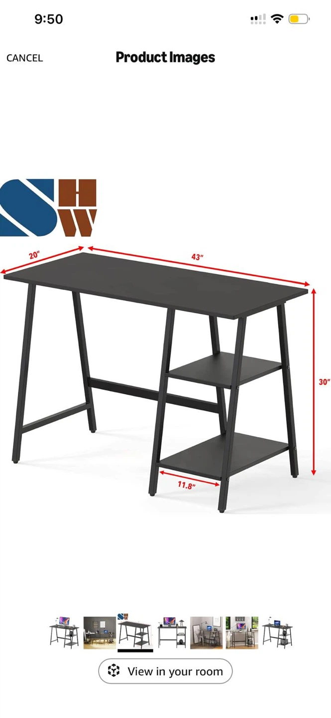 Black  Desk for sale - photo 2
