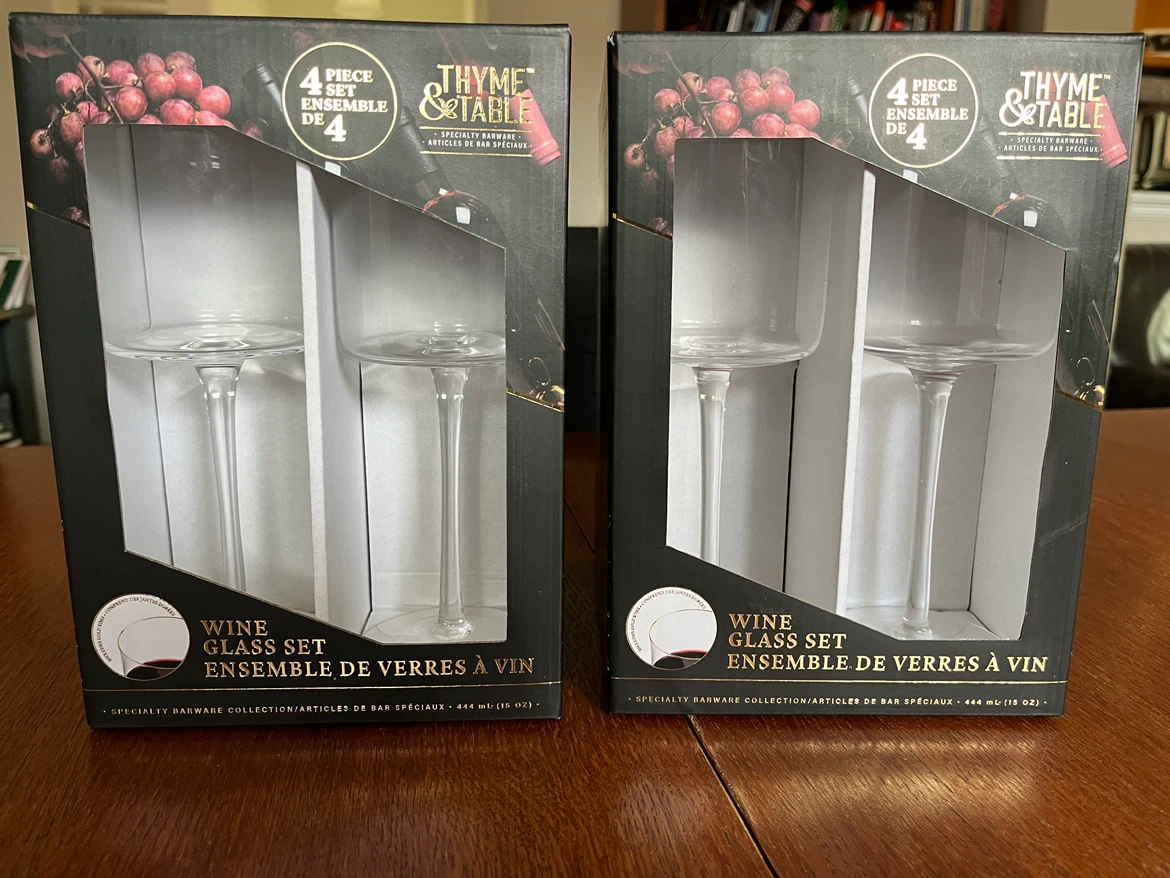 Thyme & Table Wine Glass Set - 4 Piece