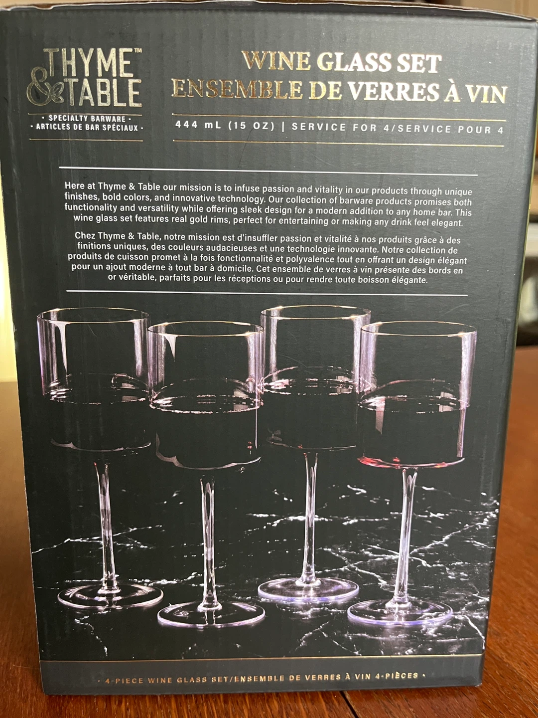 Thyme & Table Wine Glass Set - 4 Piece - photo 4