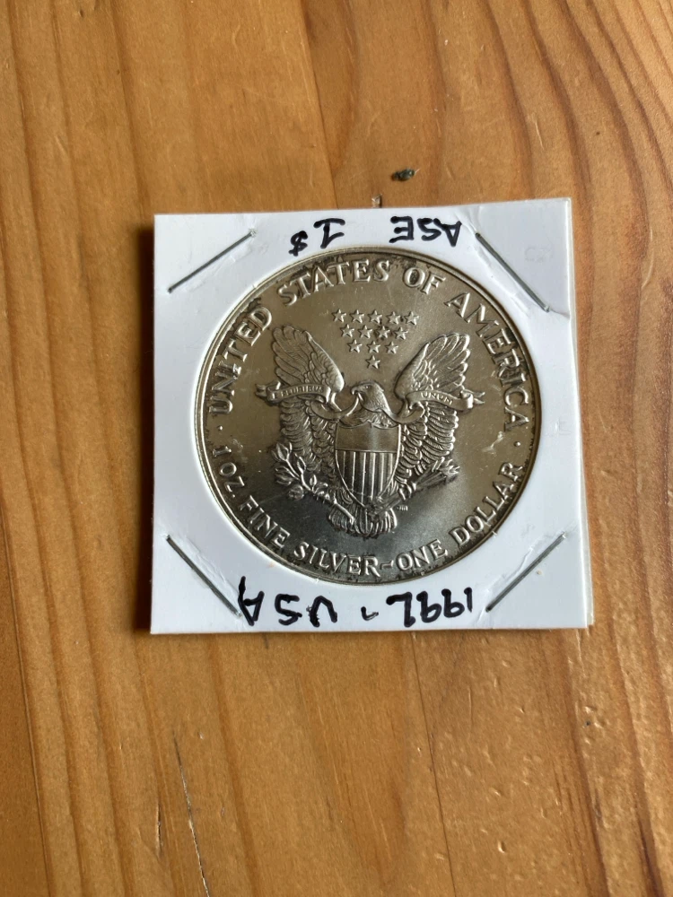 1992 American Silver Eagle One Dollar Coin - photo 2