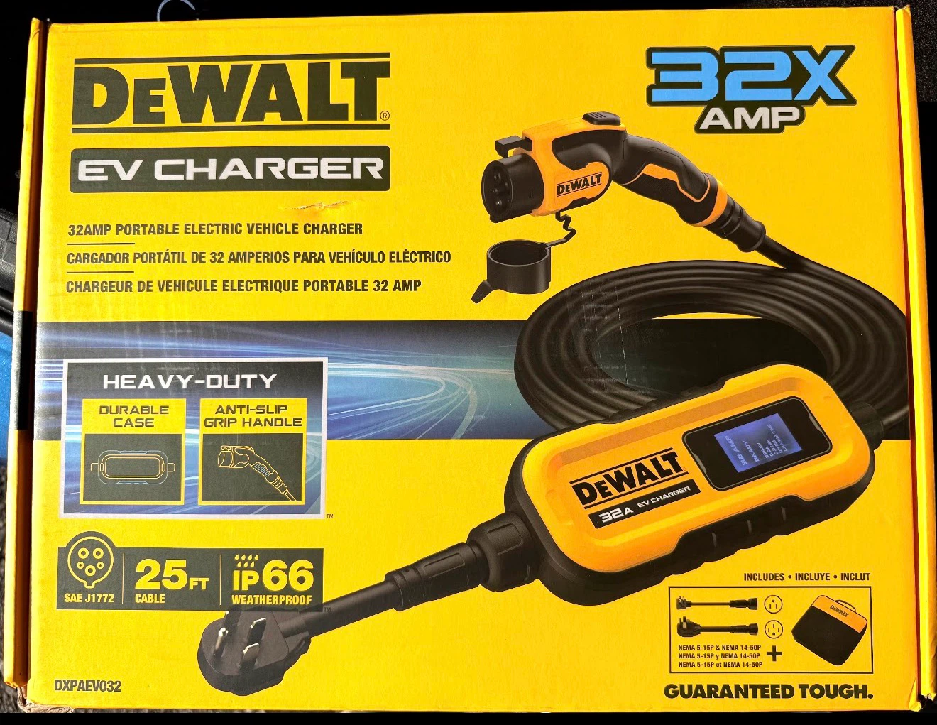 DEWALT 32A Portable Electric Vehicle Charger - photo 2