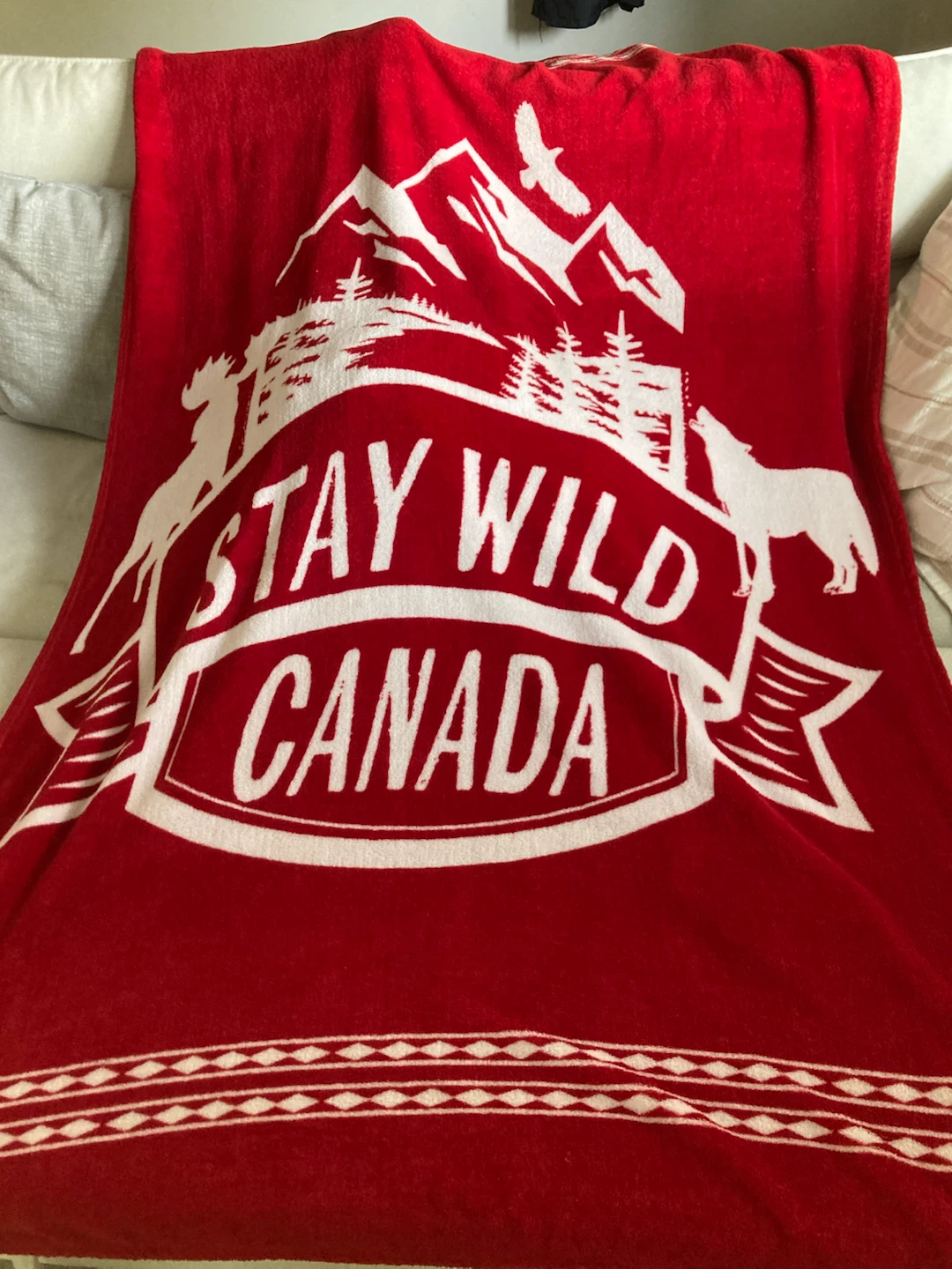 MOVING SALE Stay Wild Canada Blanket