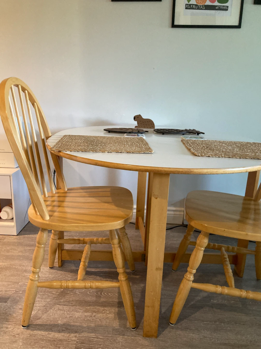MOVING SALE : Foldable Wood Dining Table with 4 Chairs - photo 2