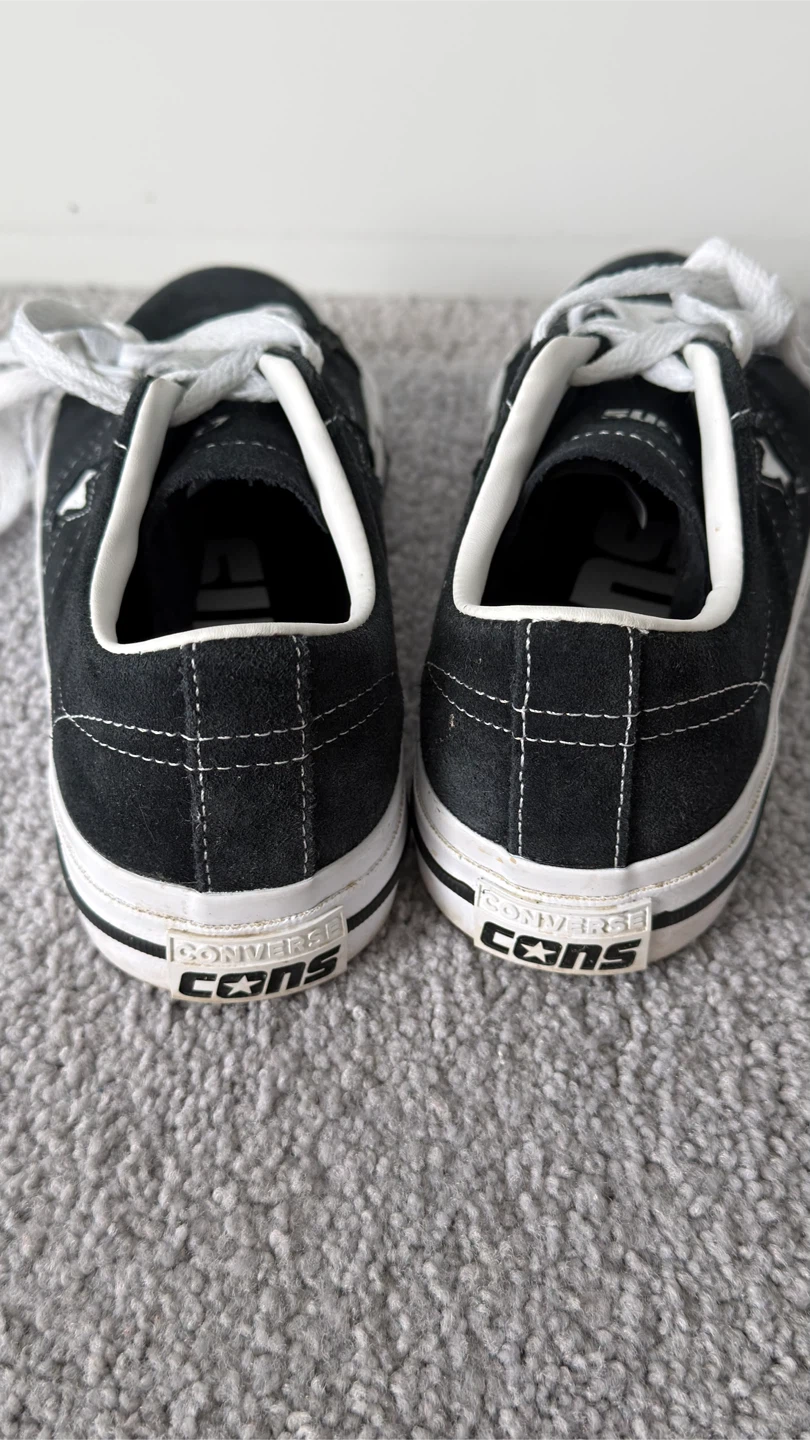 Converse One Star black suede sneakers - photo 3