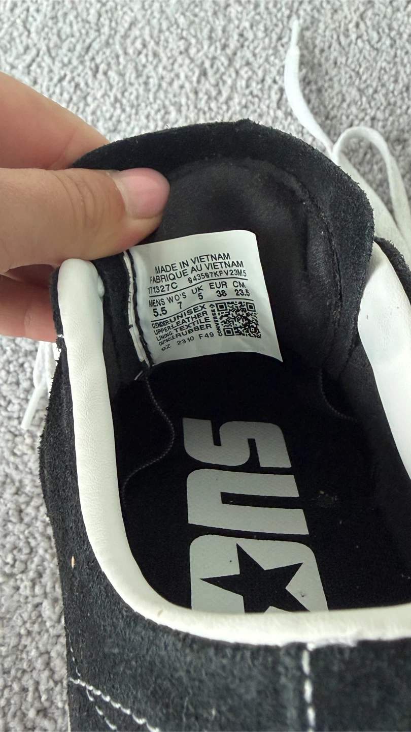 Converse One Star black suede sneakers - photo 4