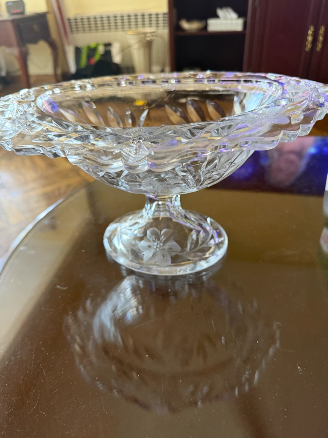 Crystal Pedestal Candy Dish