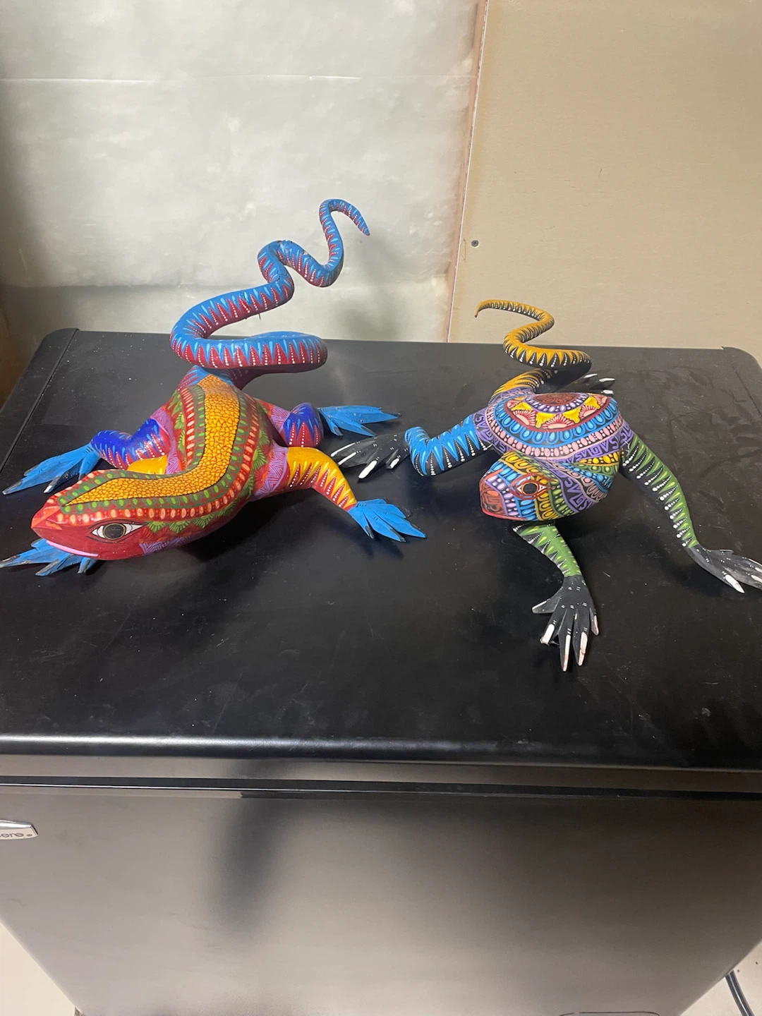 Hand-Painted Wooden Lizards (Set of 2) - Oaxaca Folk Art - photo 2