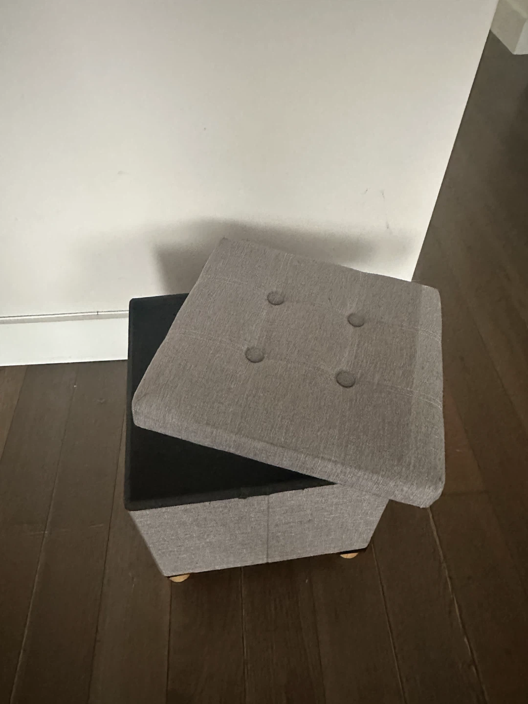 Gray Storage Ottoman - photo 2