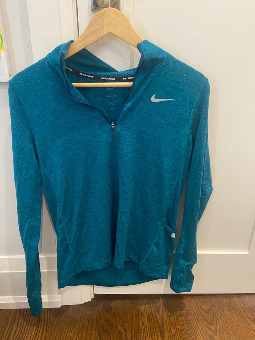 Nike Dri-FIT Running Top - Teal - Size S