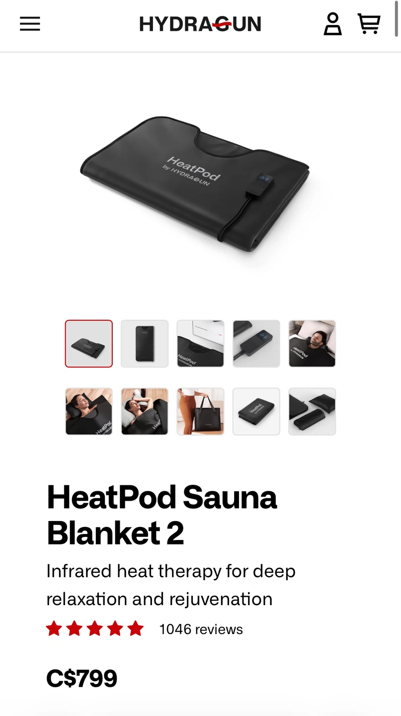 HYDRAGUN HeatPod Sauna Blanket 2