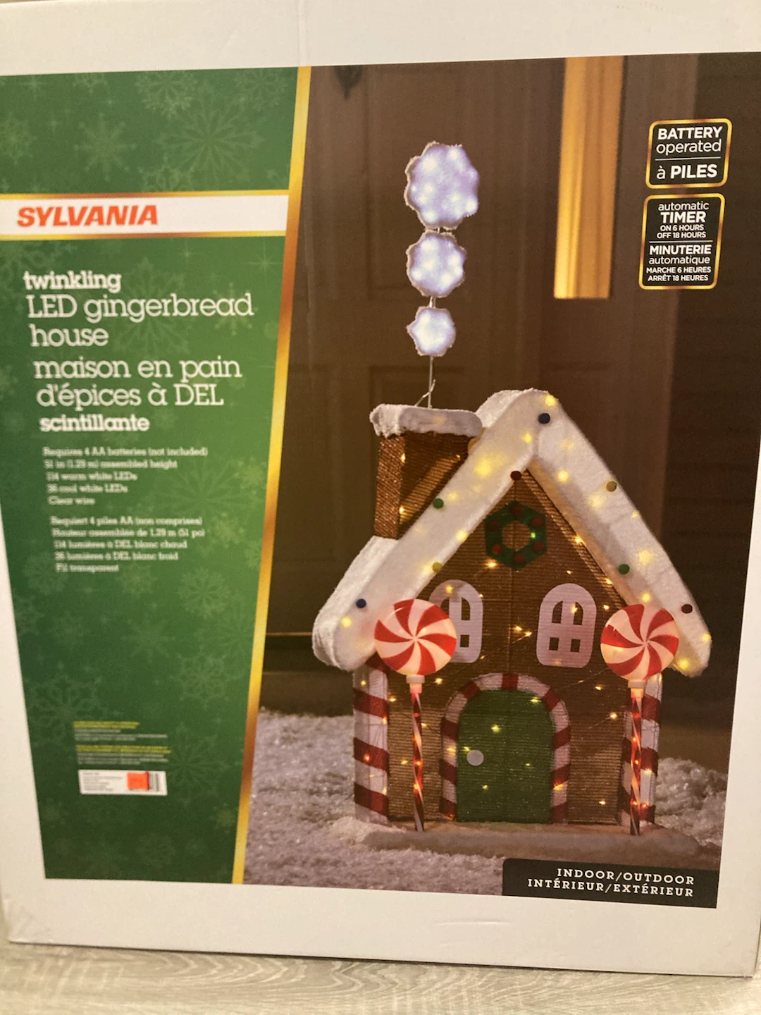 MOVING SALE : Brand New Twinkling LED Gingerbread House