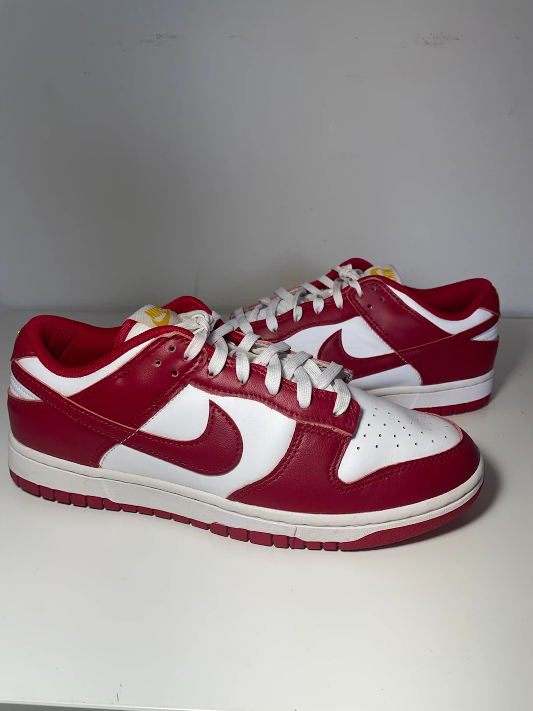 Nike Dunk Low Red White Size 8.5 Men – Like New