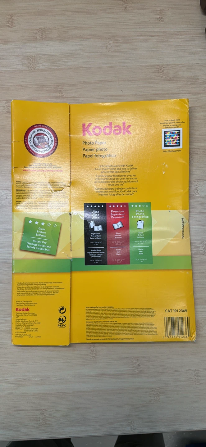 Kodak Glossy Photo Paper 8.5 x 11 Inches - 23 Sheets - photo 2