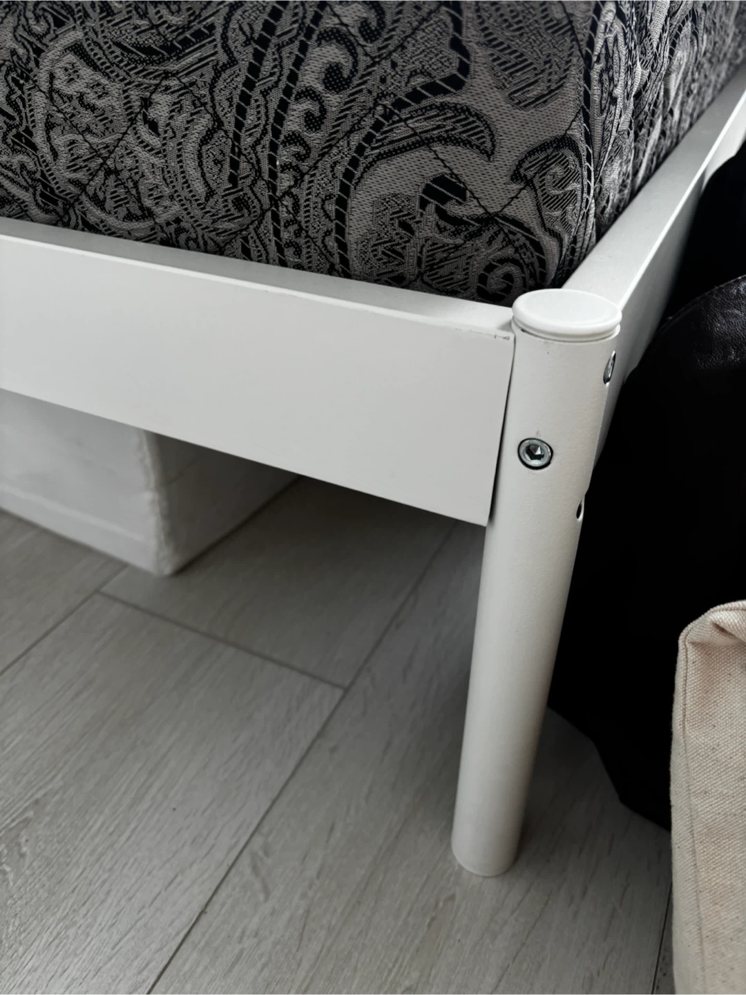 IKEA KLEPPSTAD Queen Bed Frame - White/Vissle Beige - photo 4