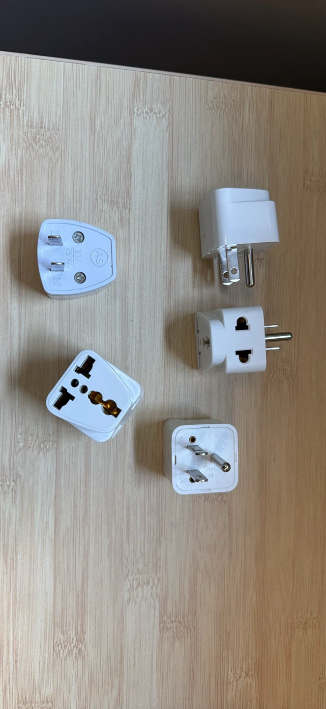 Assorted Travel Adapters - 5 Piece Set