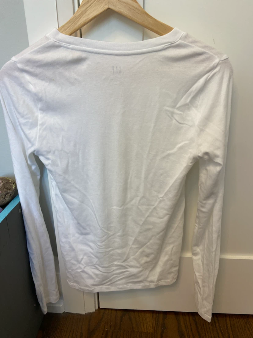 GAP White Long Sleeve T-Shirt - photo 5