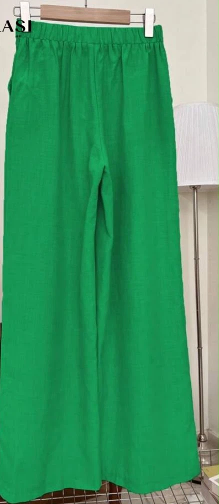 Green Wide Leg Pants size small - photo 2