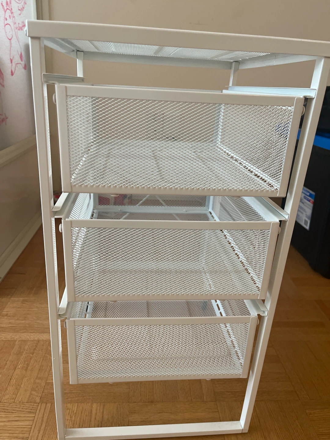 [Move out sale] IKEA White 3-Drawer Storage Cart