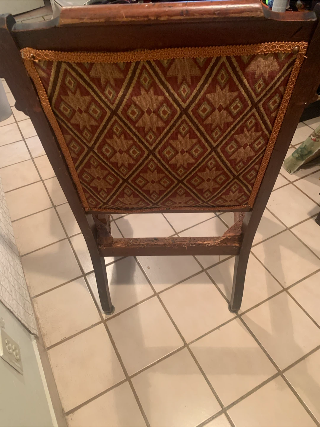 Antique Upholstered Armchair - Needs Repair - photo 2