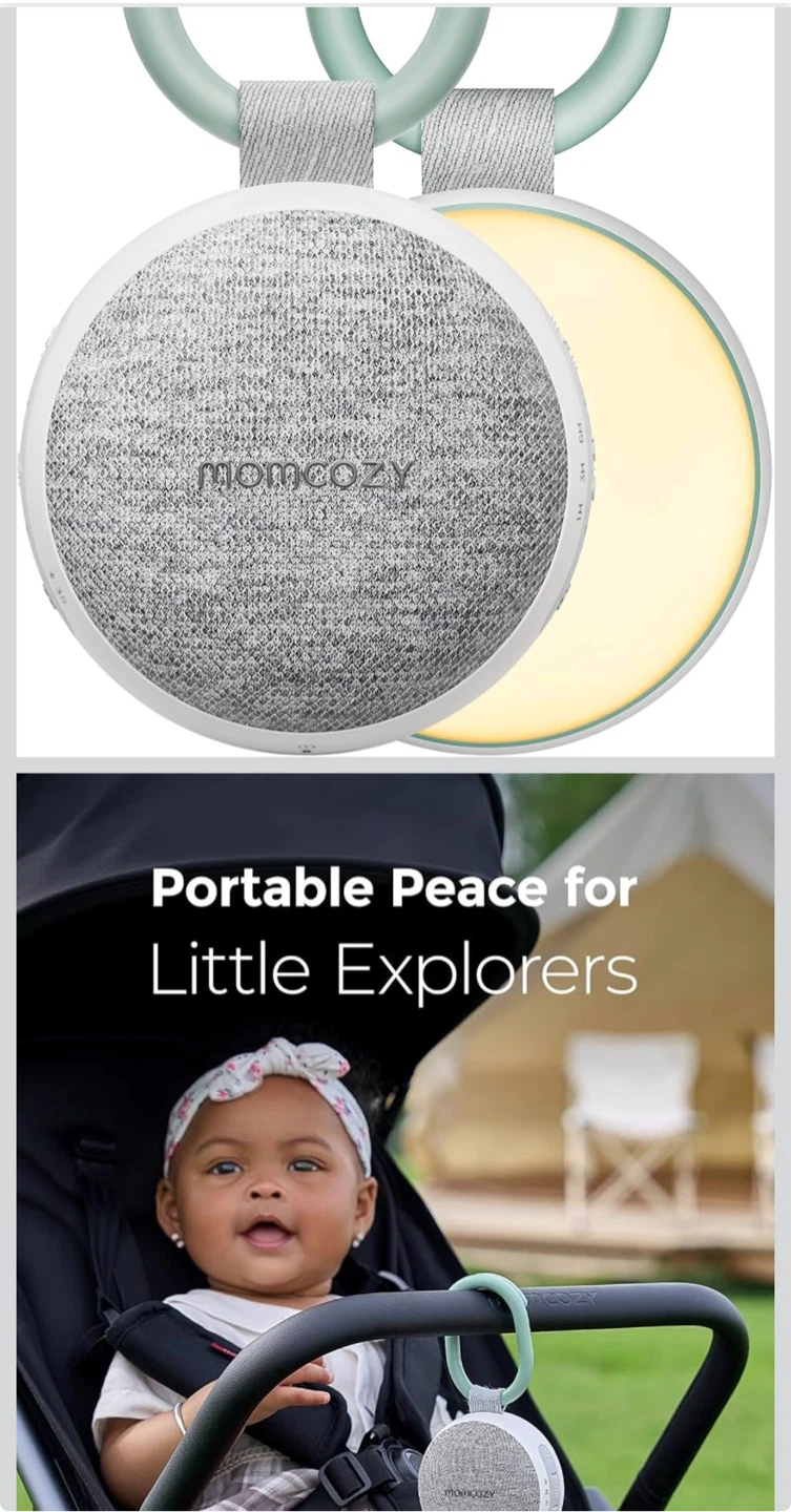Momcozy Portable White Noise Machine with Light